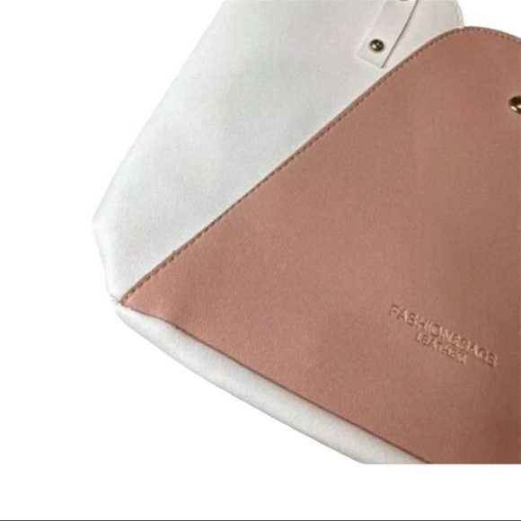 Women’s Fashion Shoulder Bag – Leather Purse pink white mtp(29) - Picture 2 of 2